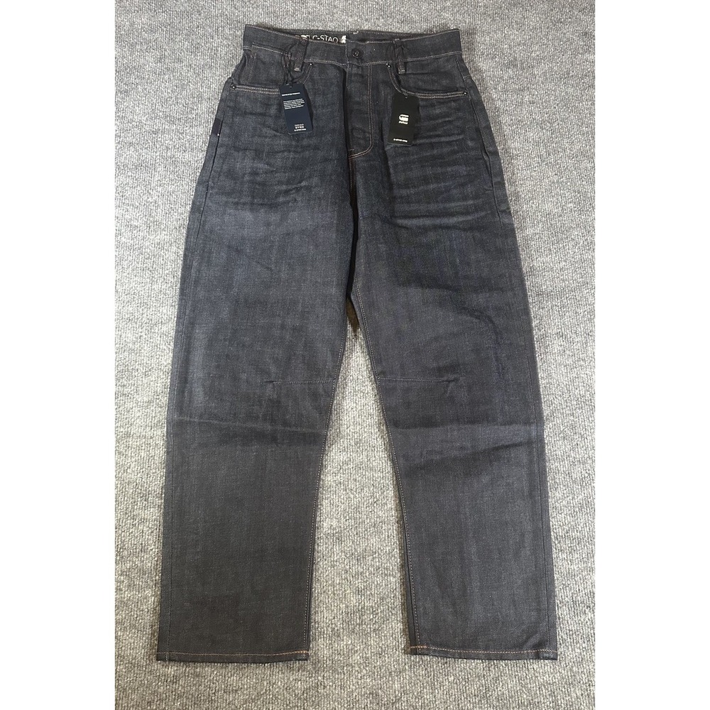 C-Staq 3D Boyfriend Cropped  G-Star  Originals Raw Denim Jeans size W 29 L 25